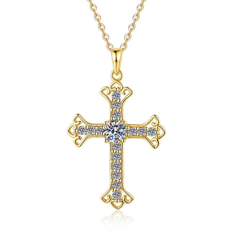Eternal Light | 0.5 CT Moissanite Cross Pendant