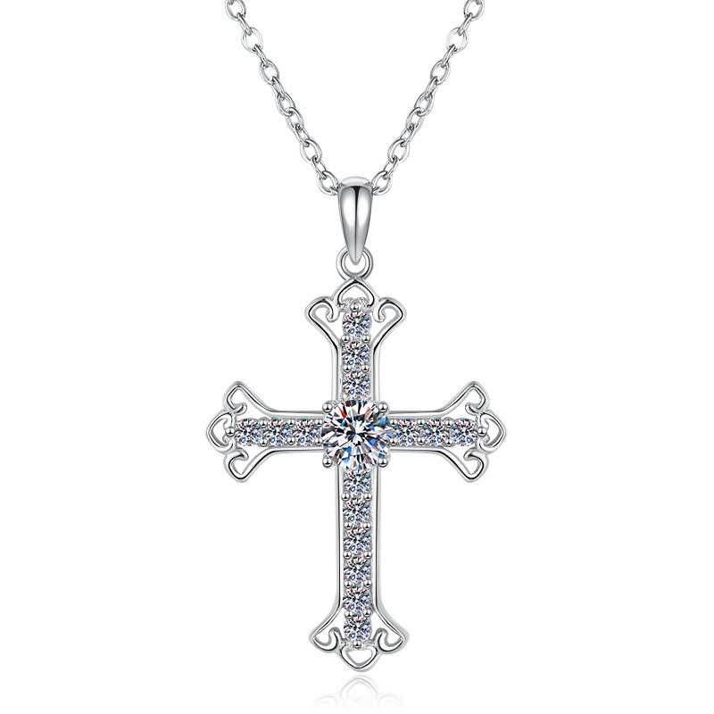 Eternal Light | 0.5 CT Moissanite Cross Pendant