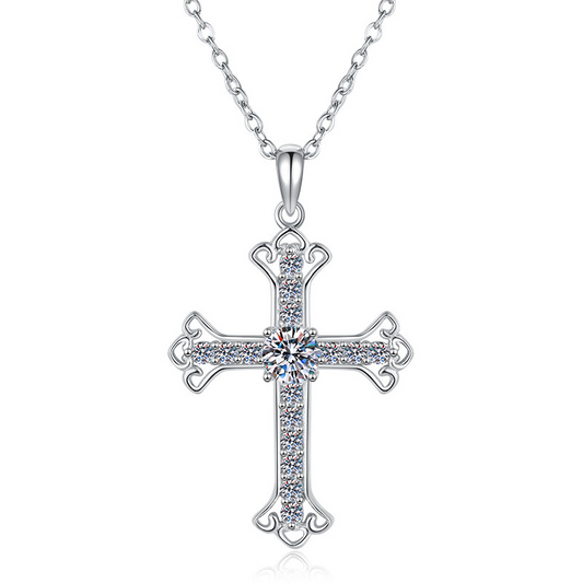 Eternal Light | 0.5 CT Moissanite Cross Pendant