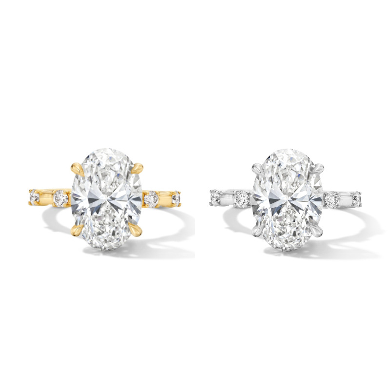 The Oval Edit | 2 Carat Moissanite Solitaire Ring