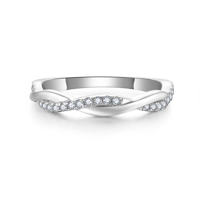 Twisted Vine | D Color Moissanite Stacking Ring