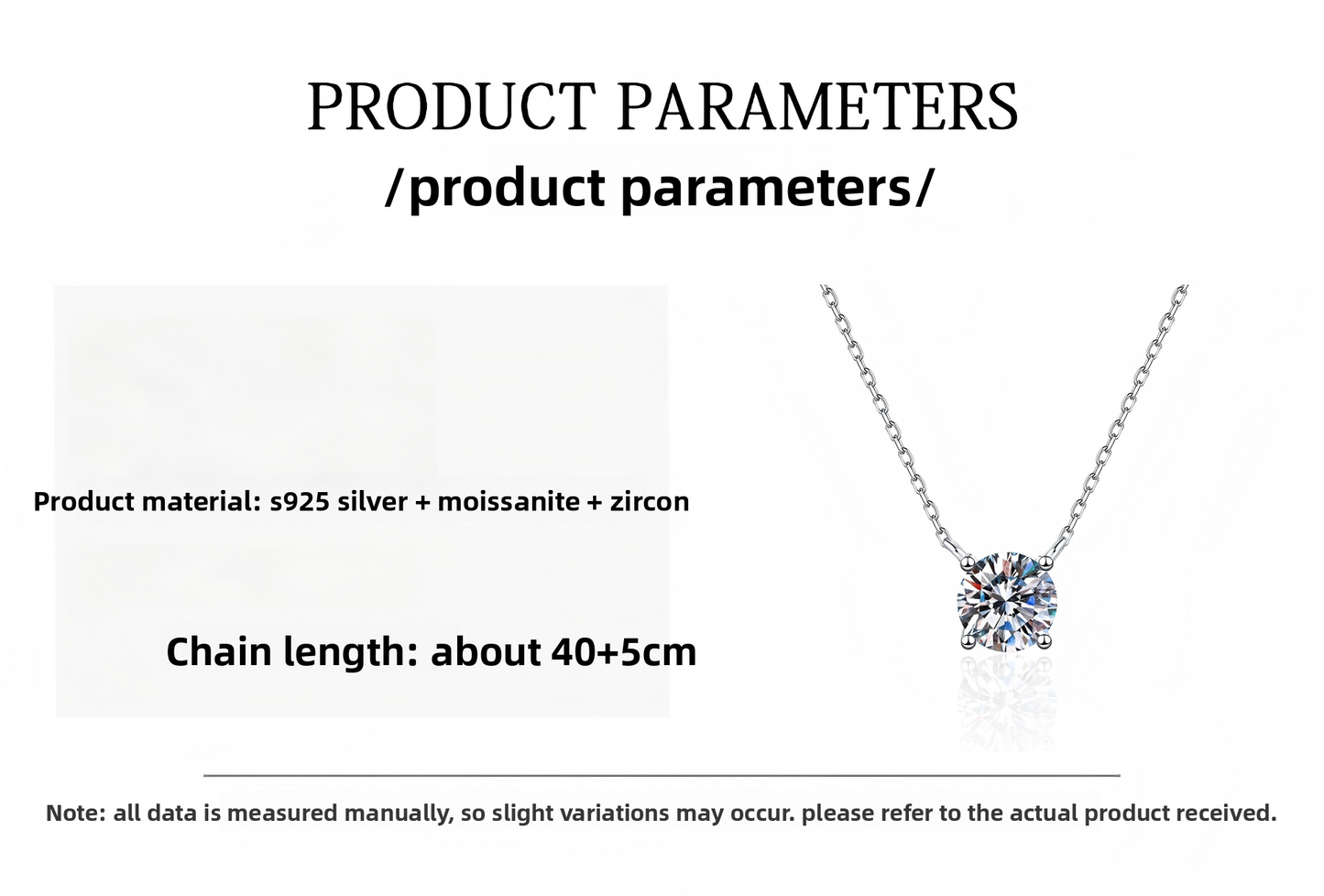Pure Brilliance | 4-Prong Moissanite Pendant Necklace