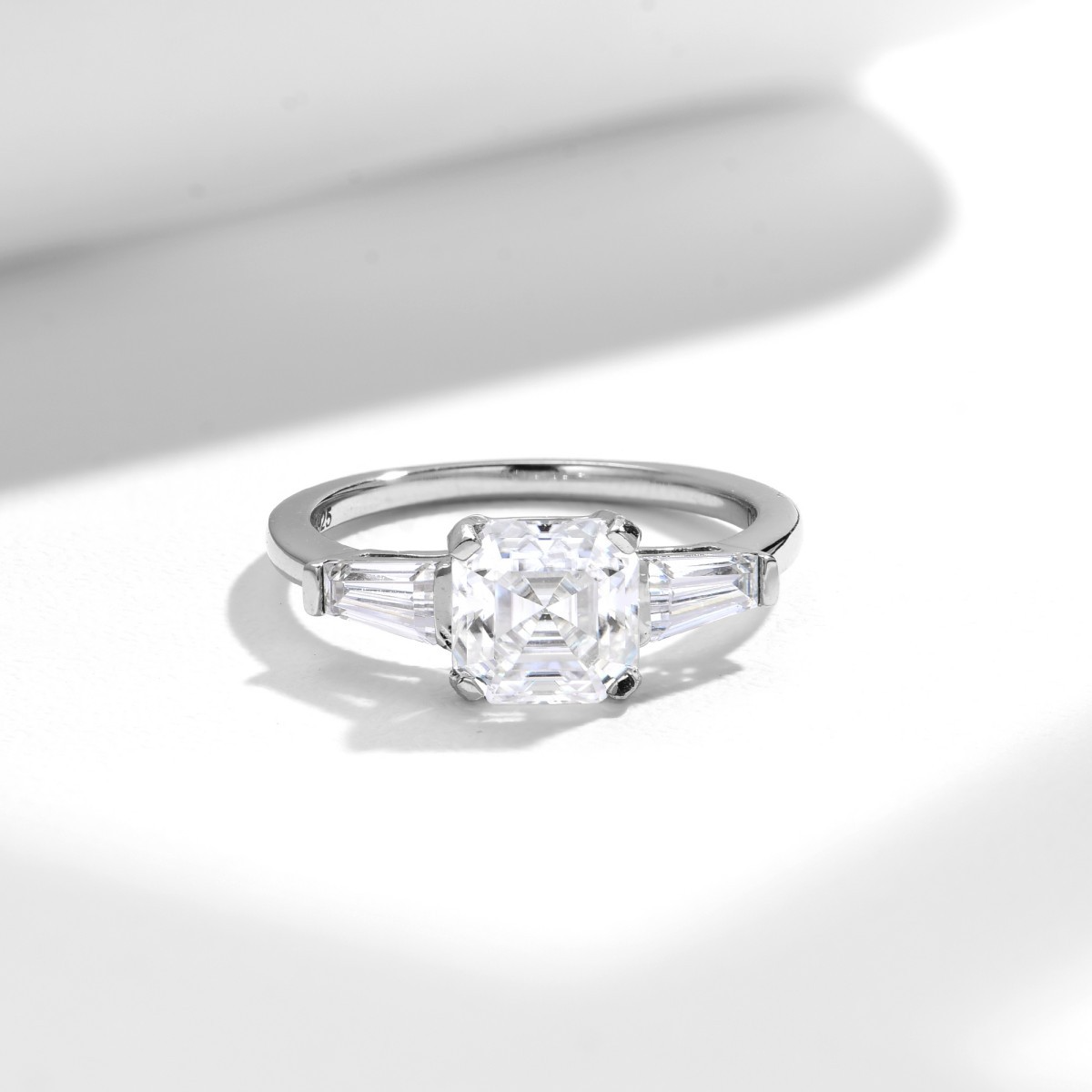 Past. Present. Future. | Trilogy Princess-Cut Moissanite Ring