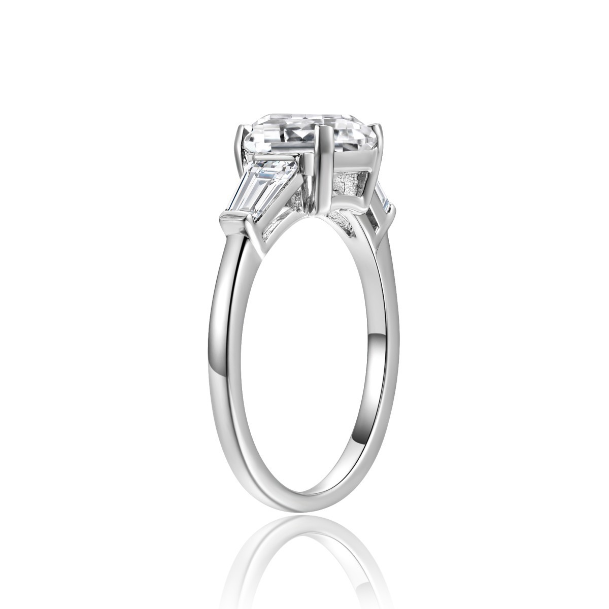 Past. Present. Future. | Trilogy Princess-Cut Moissanite Ring
